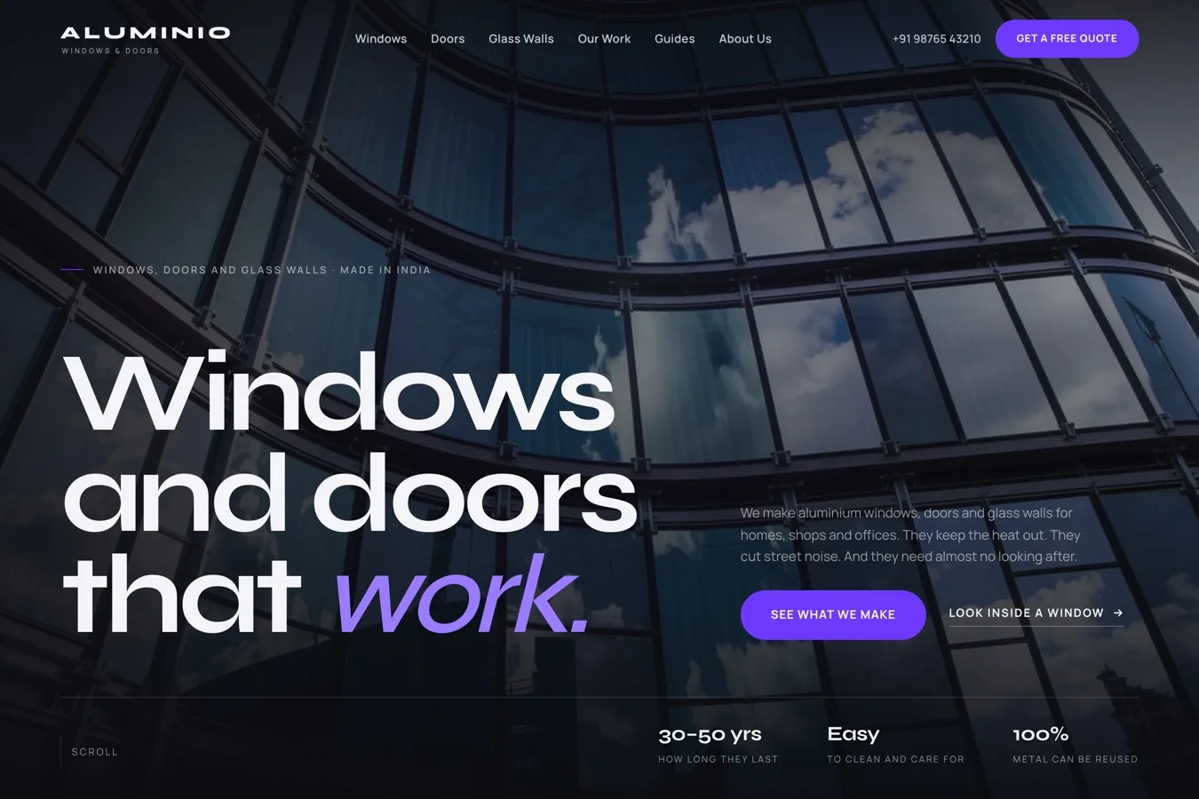 Aluminium Windows and Doors Website