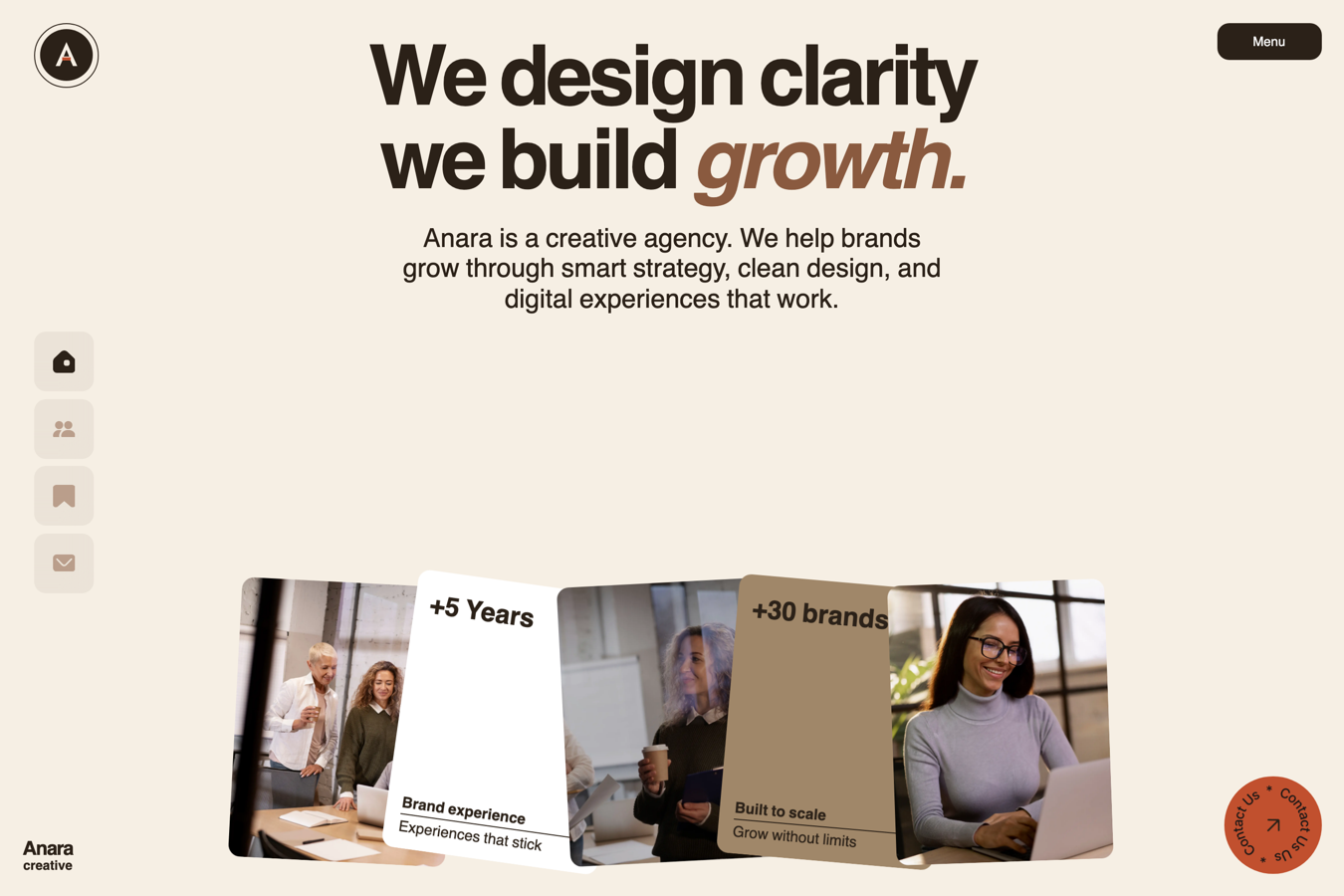 Anara Creative Agency Website