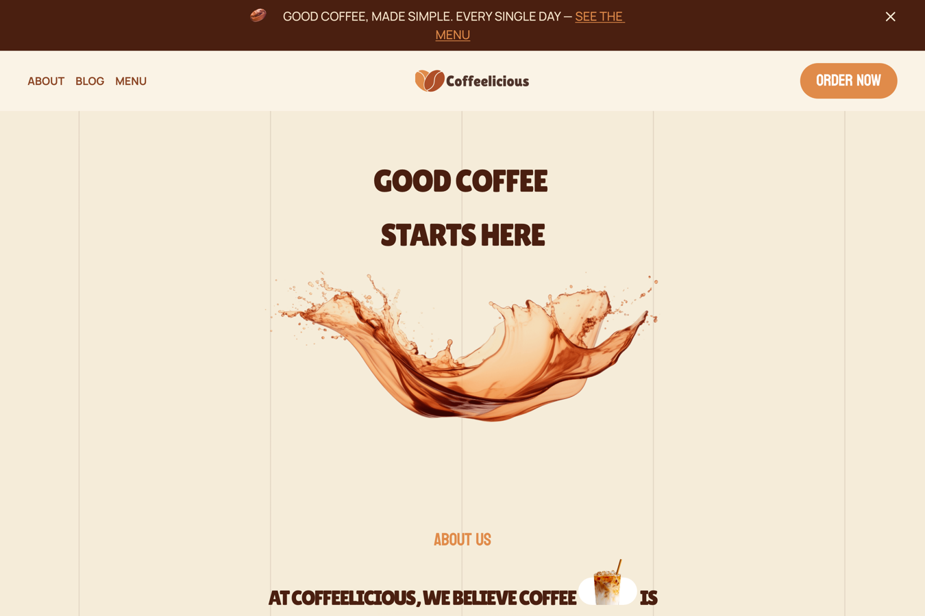 Coffeelicious Coffee Shop Website