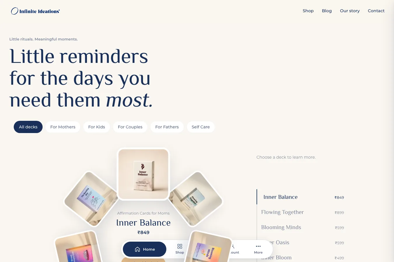 Gifts and Affirmation Cards Online Store