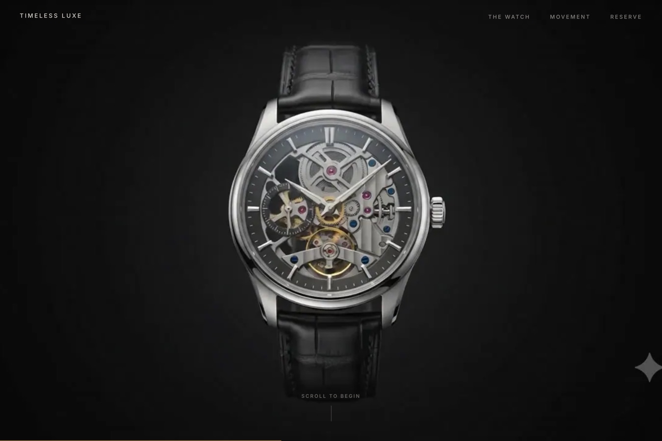 Luxe Time Watch Showcase Website